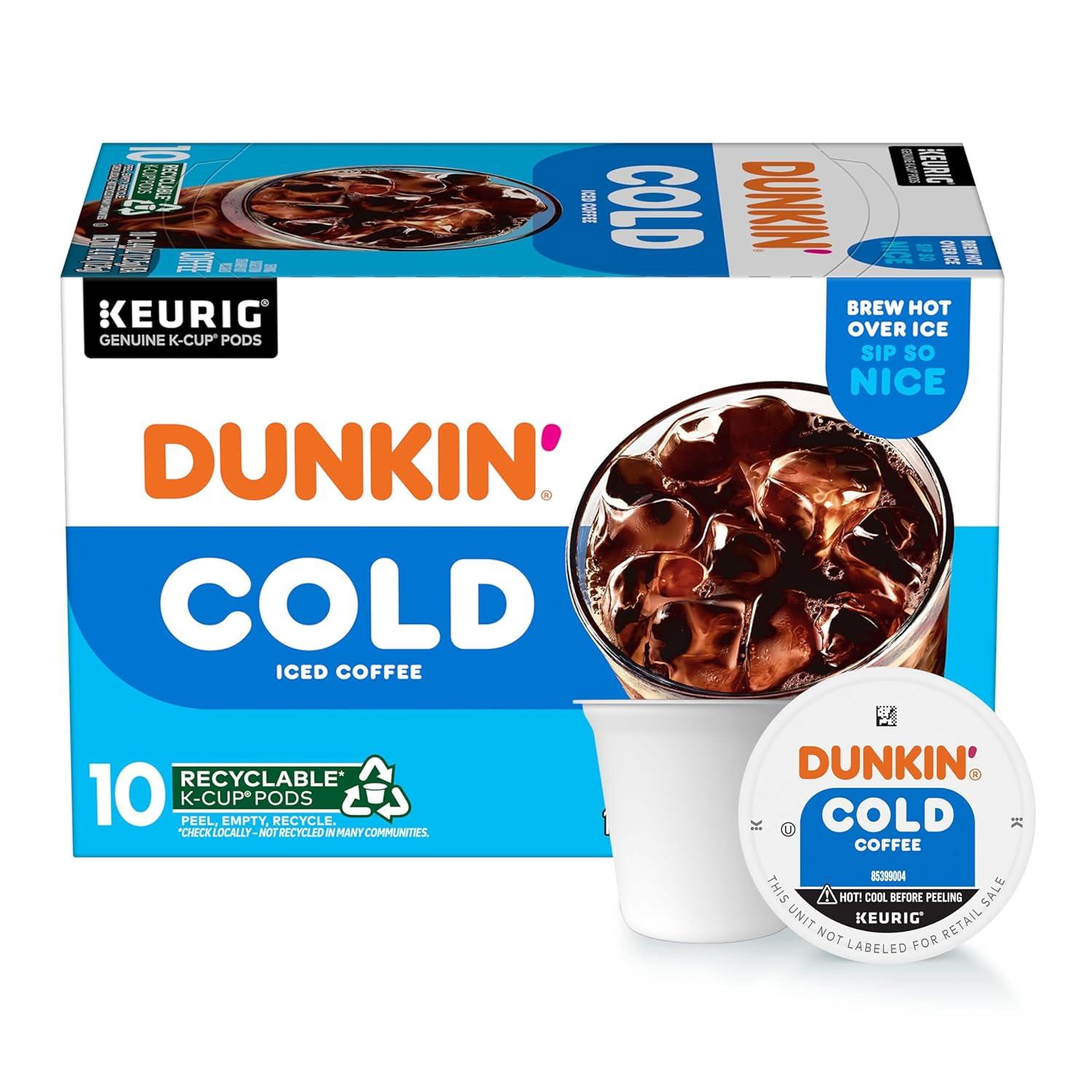 imageDunkin Cold Coffee 60 Keurig KCup PodsCold