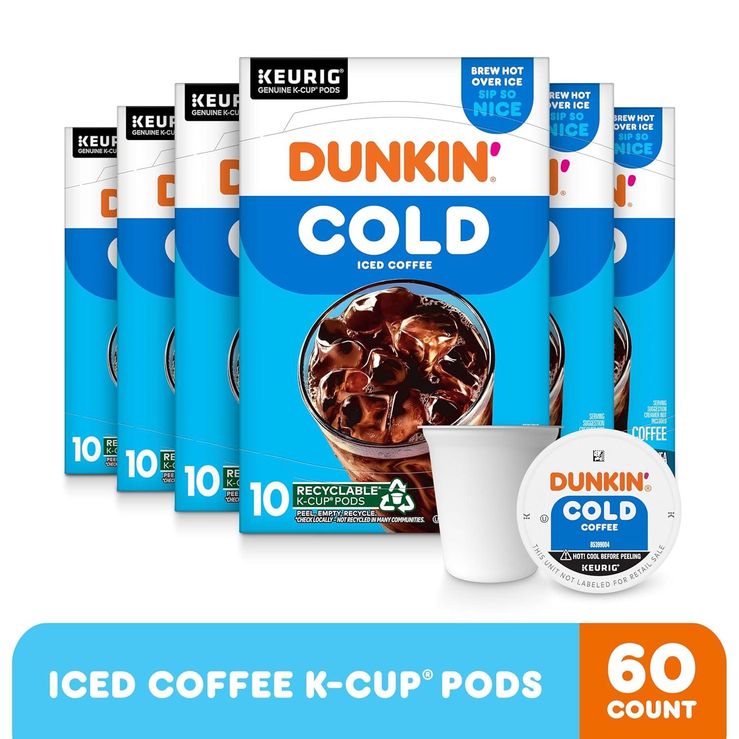 imageDunkin Cold Coffee 60 Keurig KCup PodsCold