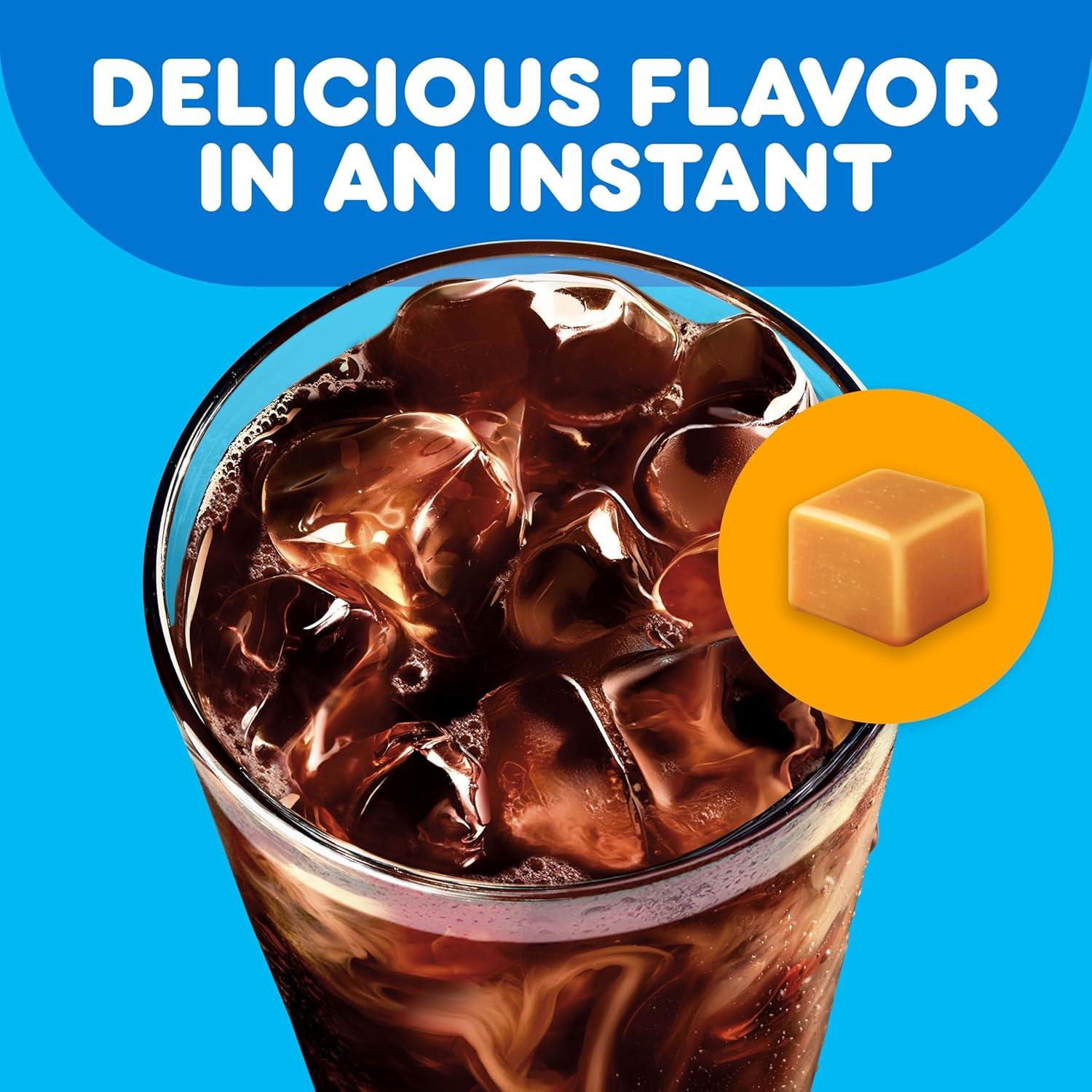 imageDunkin Cold Iced Coffee Powdered Instant Coffee Packs 6 Count Pack of 12Cold Caramel