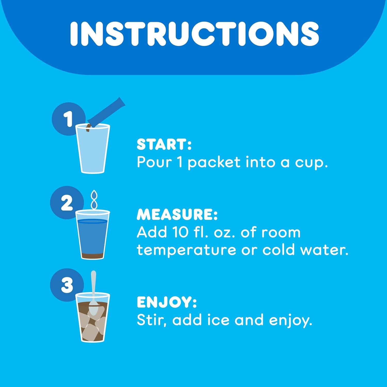 imageDunkin Cold Iced Coffee Powdered Instant Coffee Packs 6 Count Pack of 12Cold Caramel