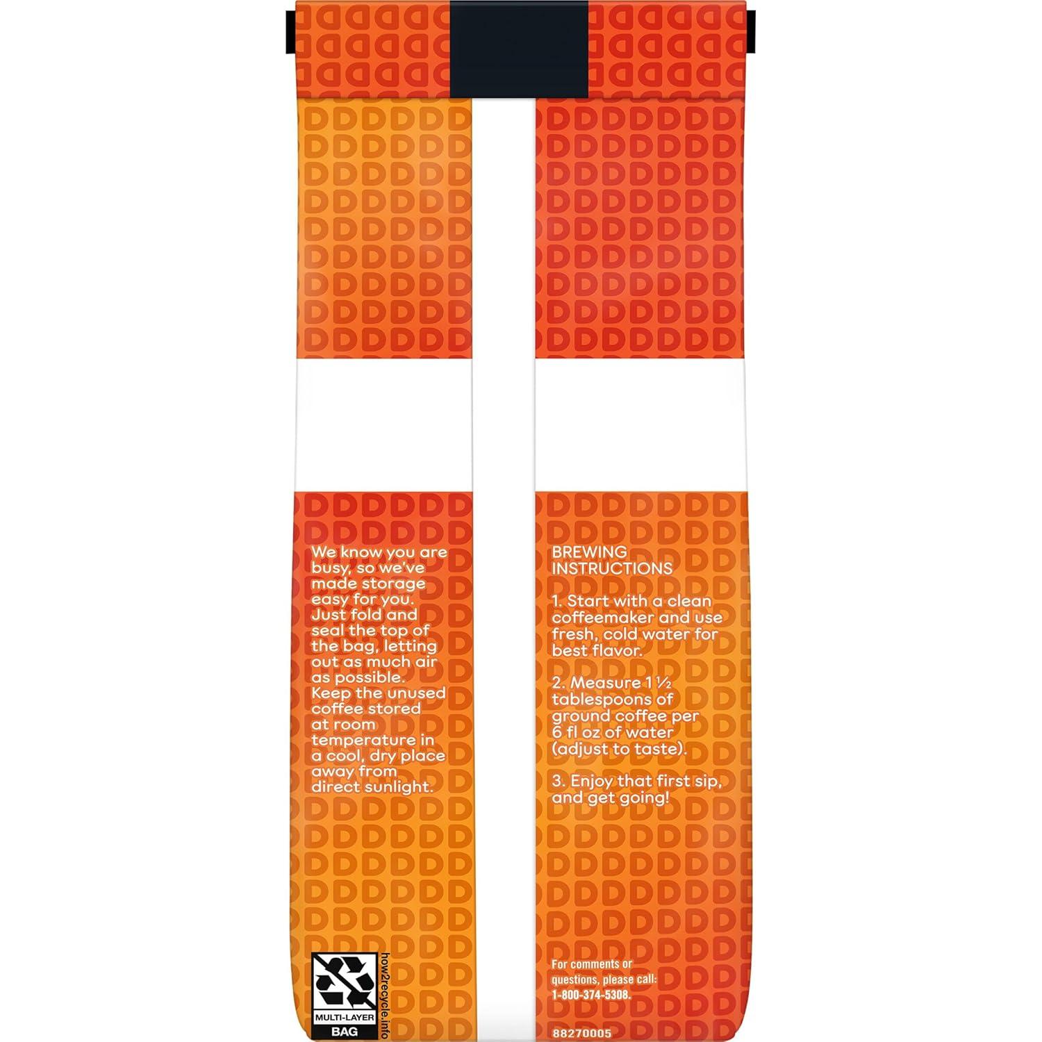 imageDunkin Ground Coffee Dark Roast 11 Ounce Pack of 1Midnight Dark Roast