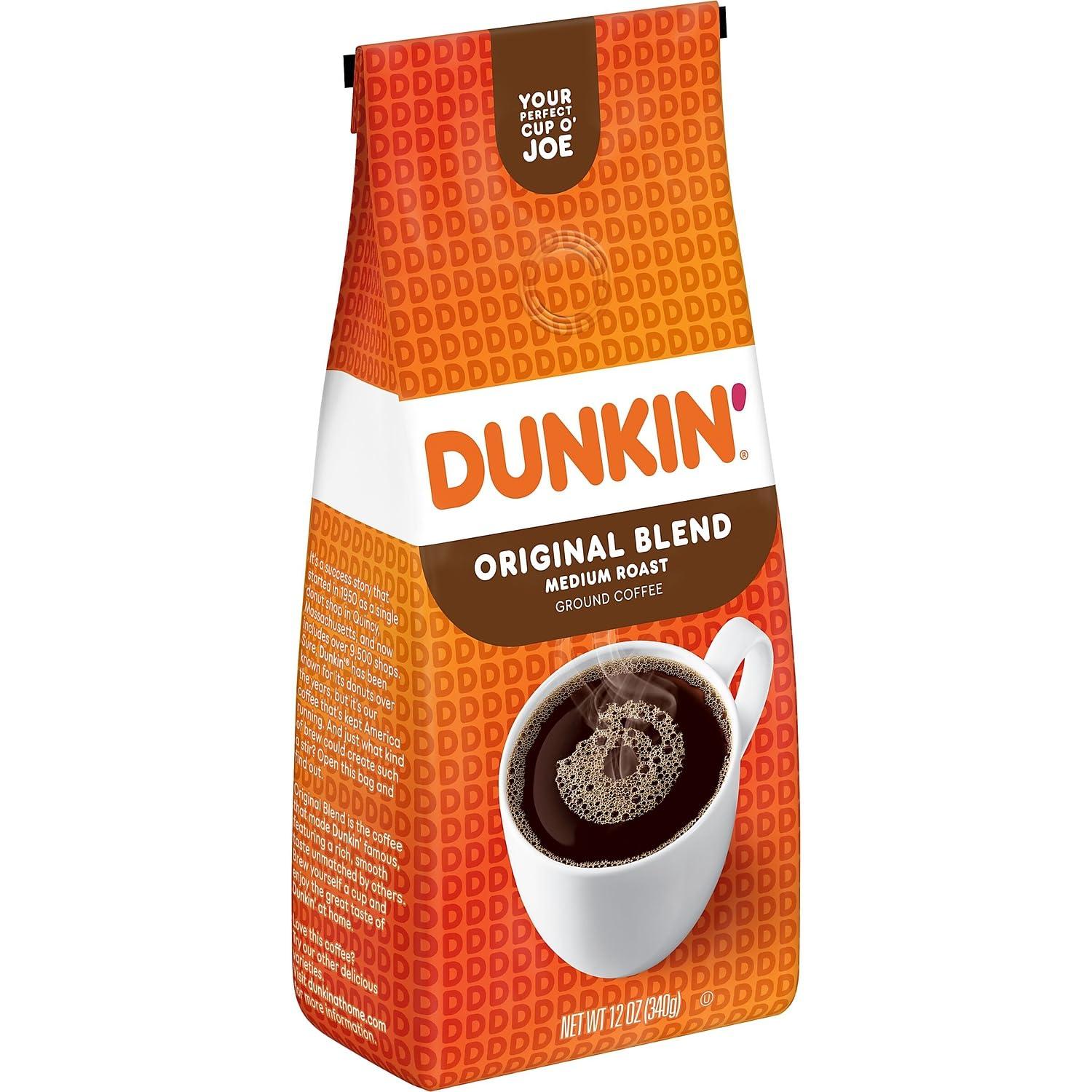 imageDunkin Ground Coffee Limited Edition Variety Pack Three 7 Oz BagsOriginal Blend