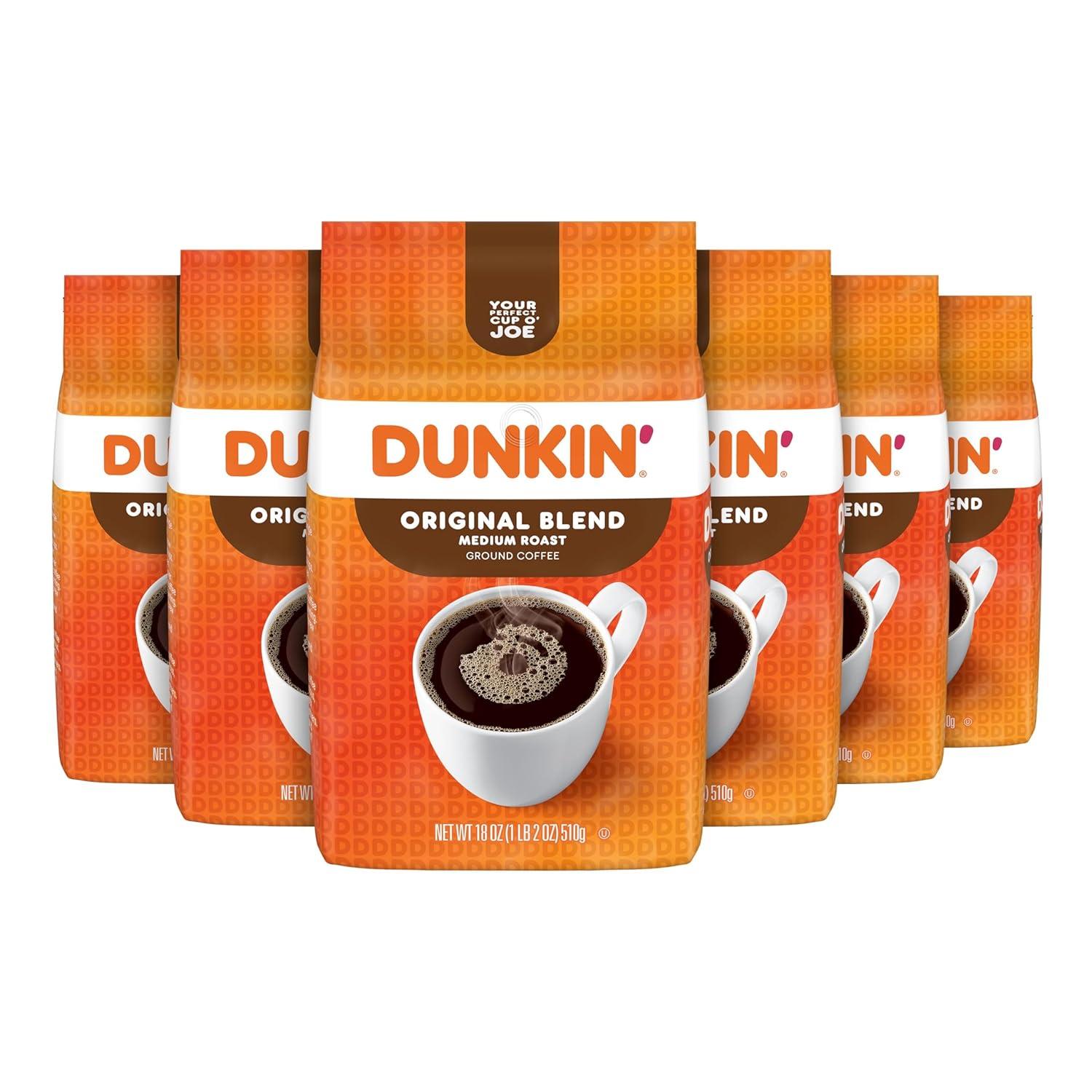 imageDunkin Ground Coffee Limited Edition Variety Pack Three 7 Oz BagsOriginal Blend