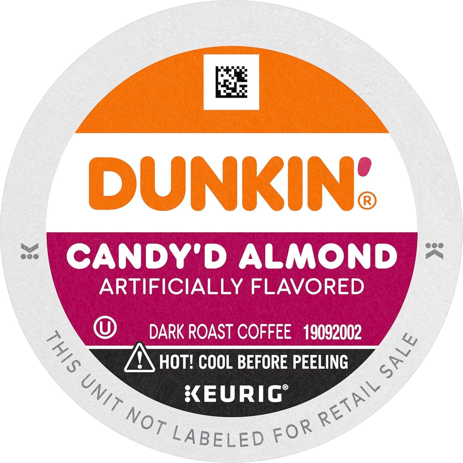 imageDunkin Midnight Dark Roast Coffee 60 Keurig KCup PodsCandyd Almond