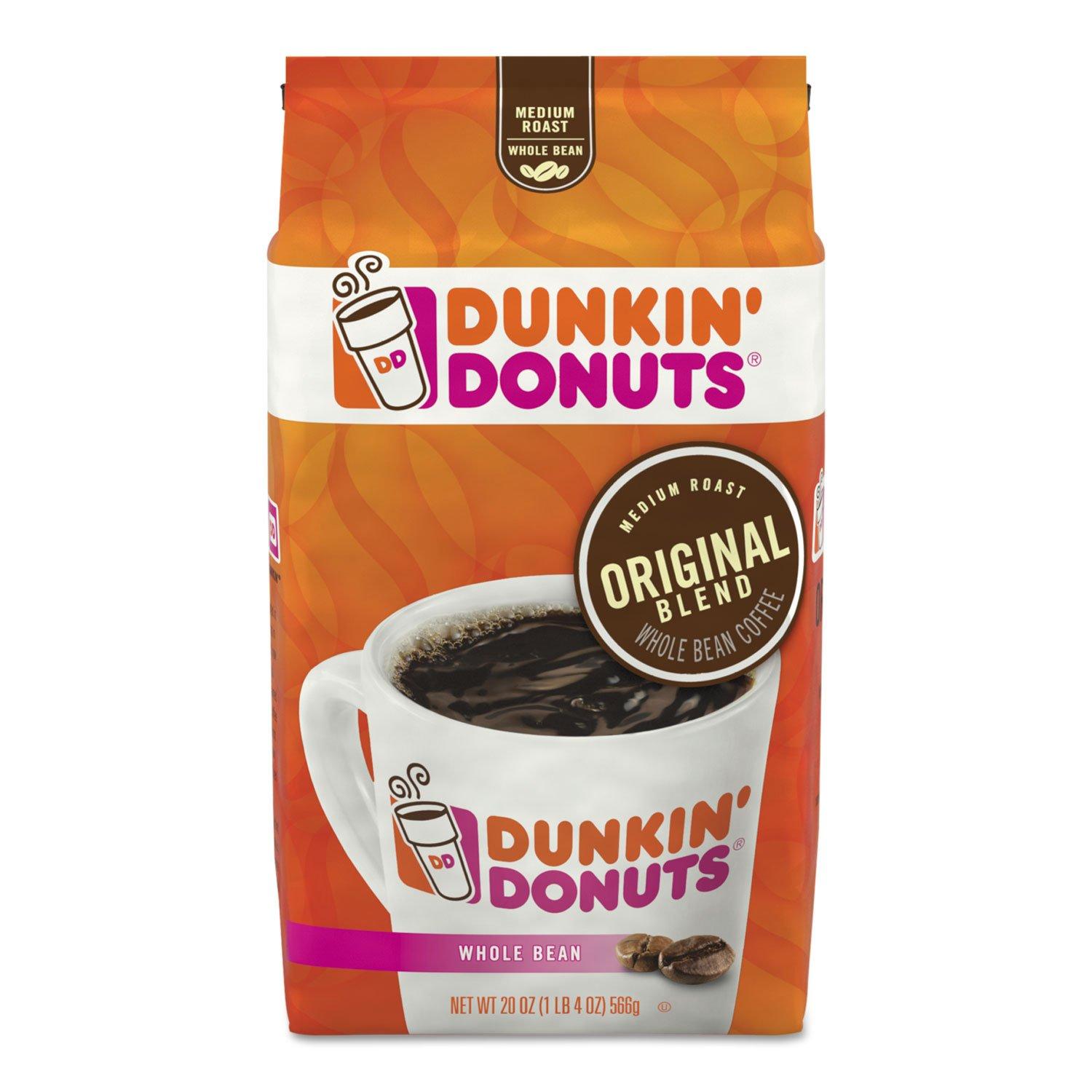 imageDunkin Original Blend Medium Roast Whole Bean Coffee 18 Ounce Pack of 6Original Blend