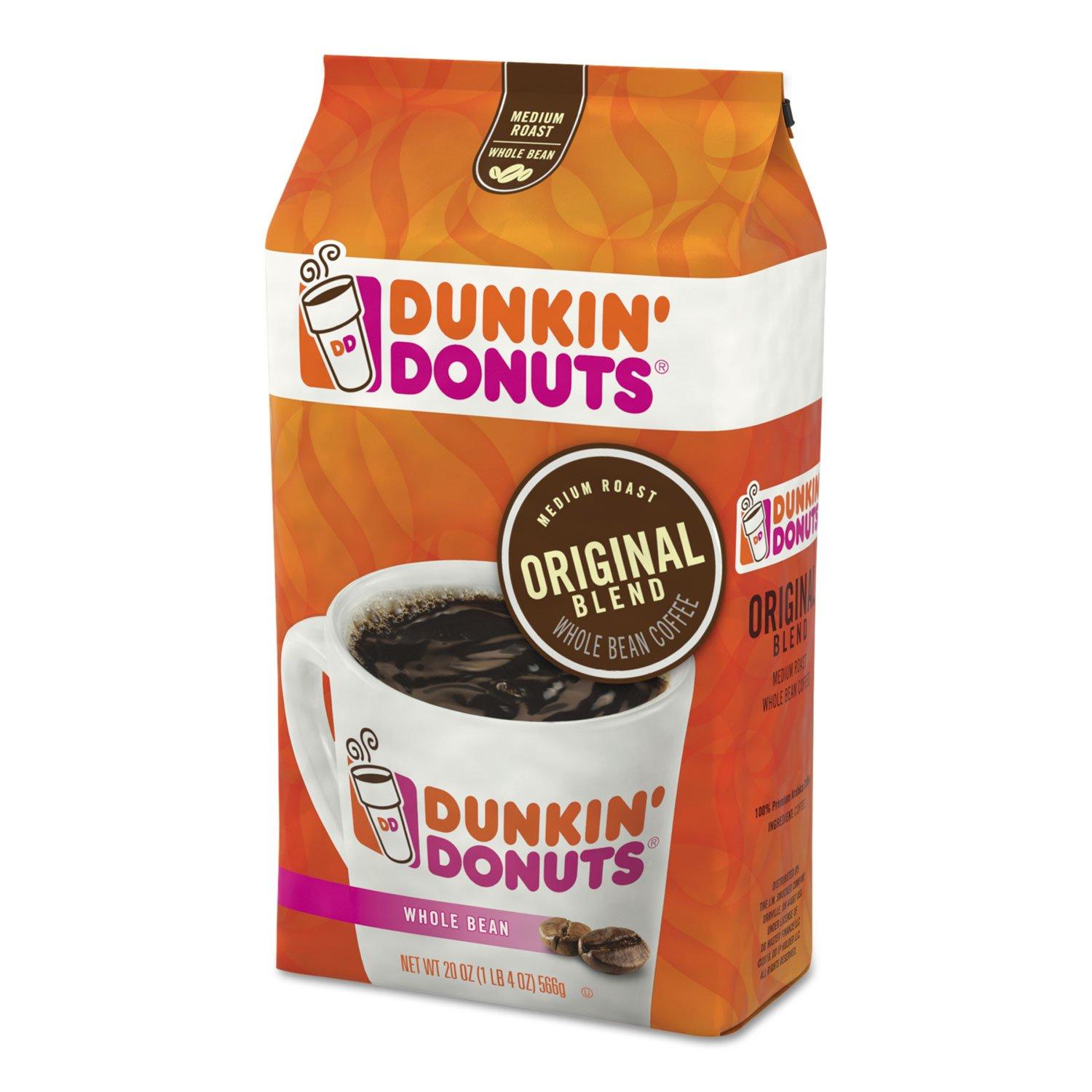 imageDunkin Original Blend Medium Roast Whole Bean Coffee 18 Ounce Pack of 6Original Blend