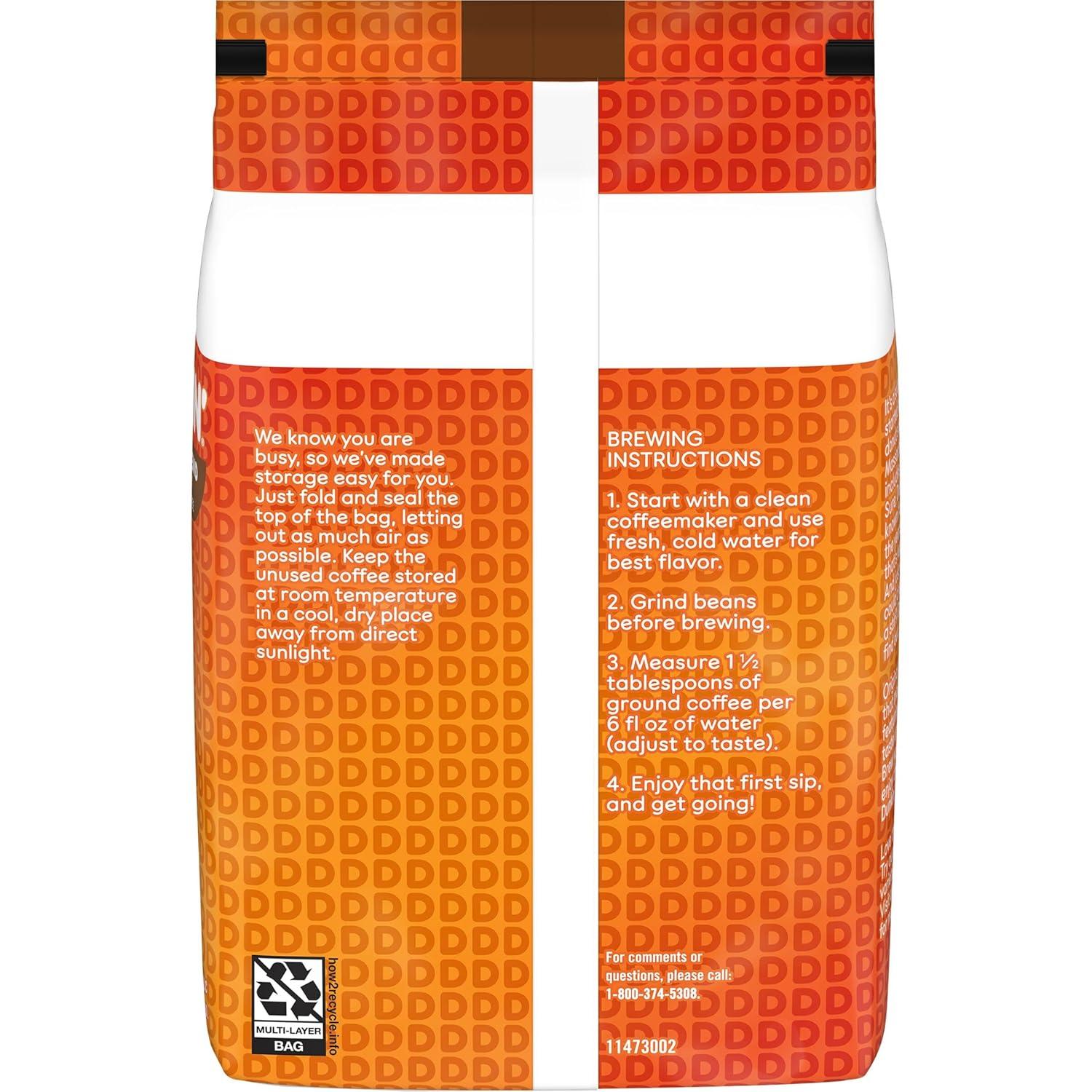 imageDunkin Original Blend Medium Roast Whole Bean Coffee 18 Ounce18 Ounce Pack of 1