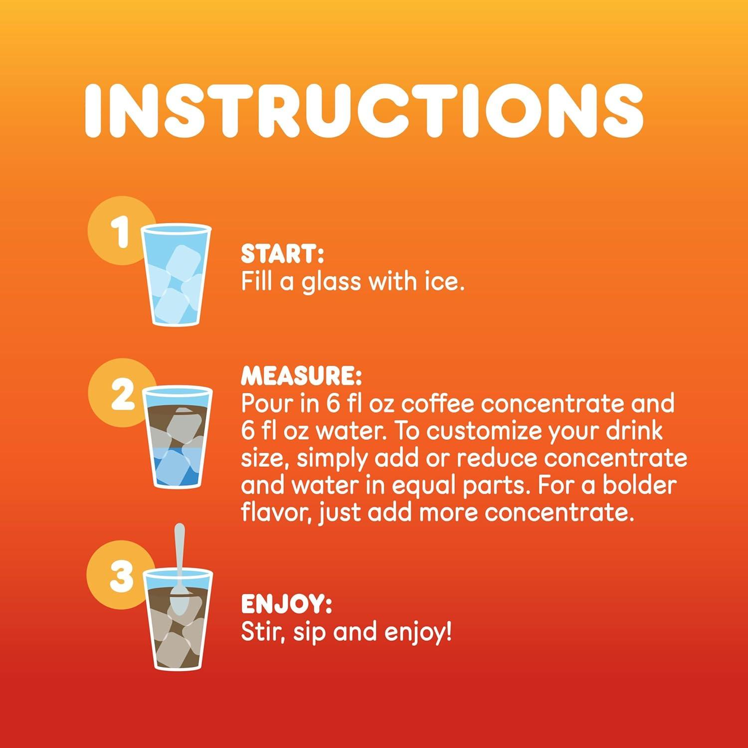 imageDunkin Pumpkin Spice Flavored Cold Brew Coffee Concentrate 31 Oz