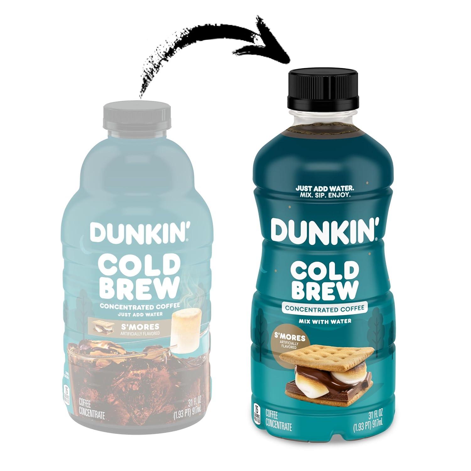 imageDunkin Smores Flavored Cold Brew Concentrate 31 Ounce