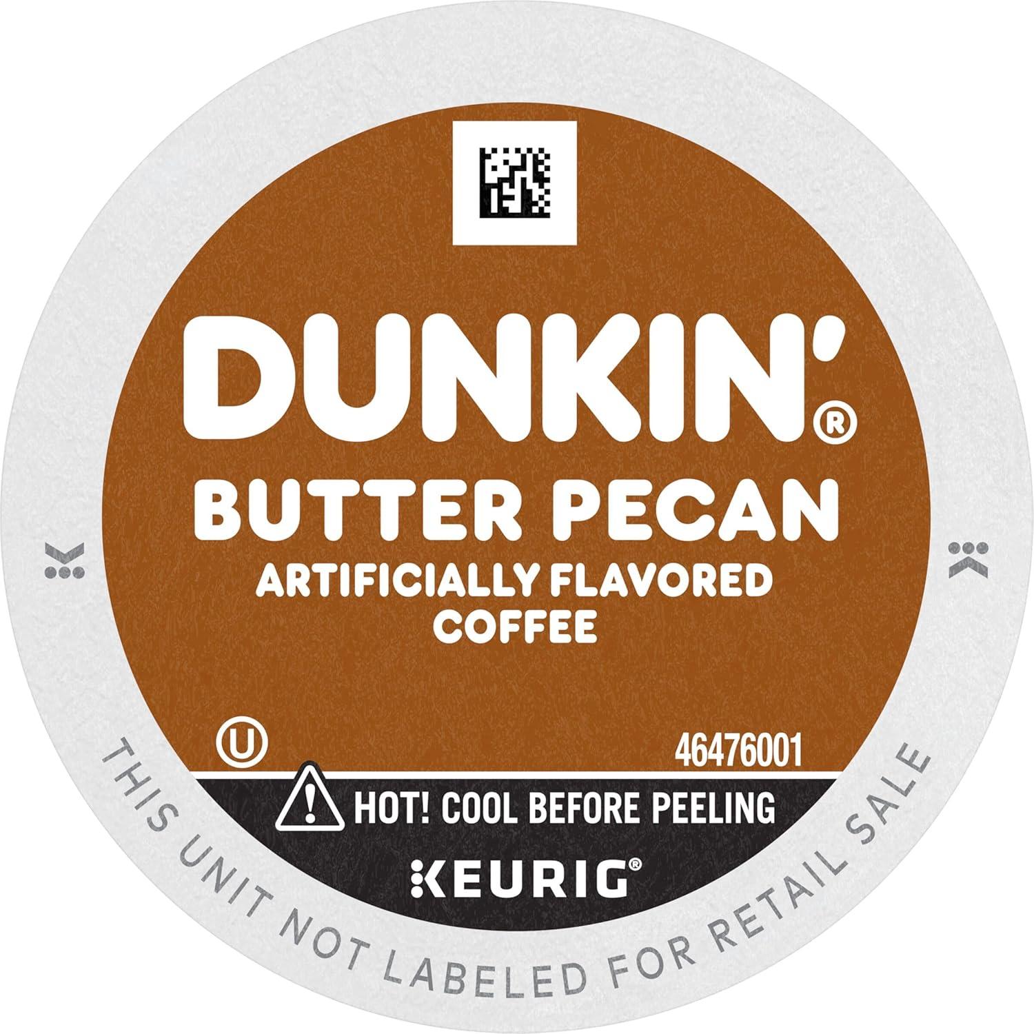 imageDunkin White Chocolate Peppermint Artificially Flavored Coffee KCup Pods 60 CtButter Pecan