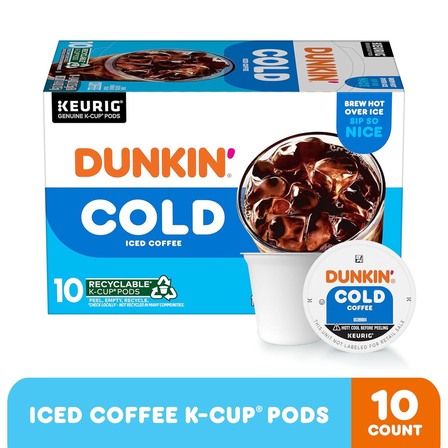 imageDunkin White Chocolate Peppermint Artificially Flavored Coffee KCup Pods 60 CtCold