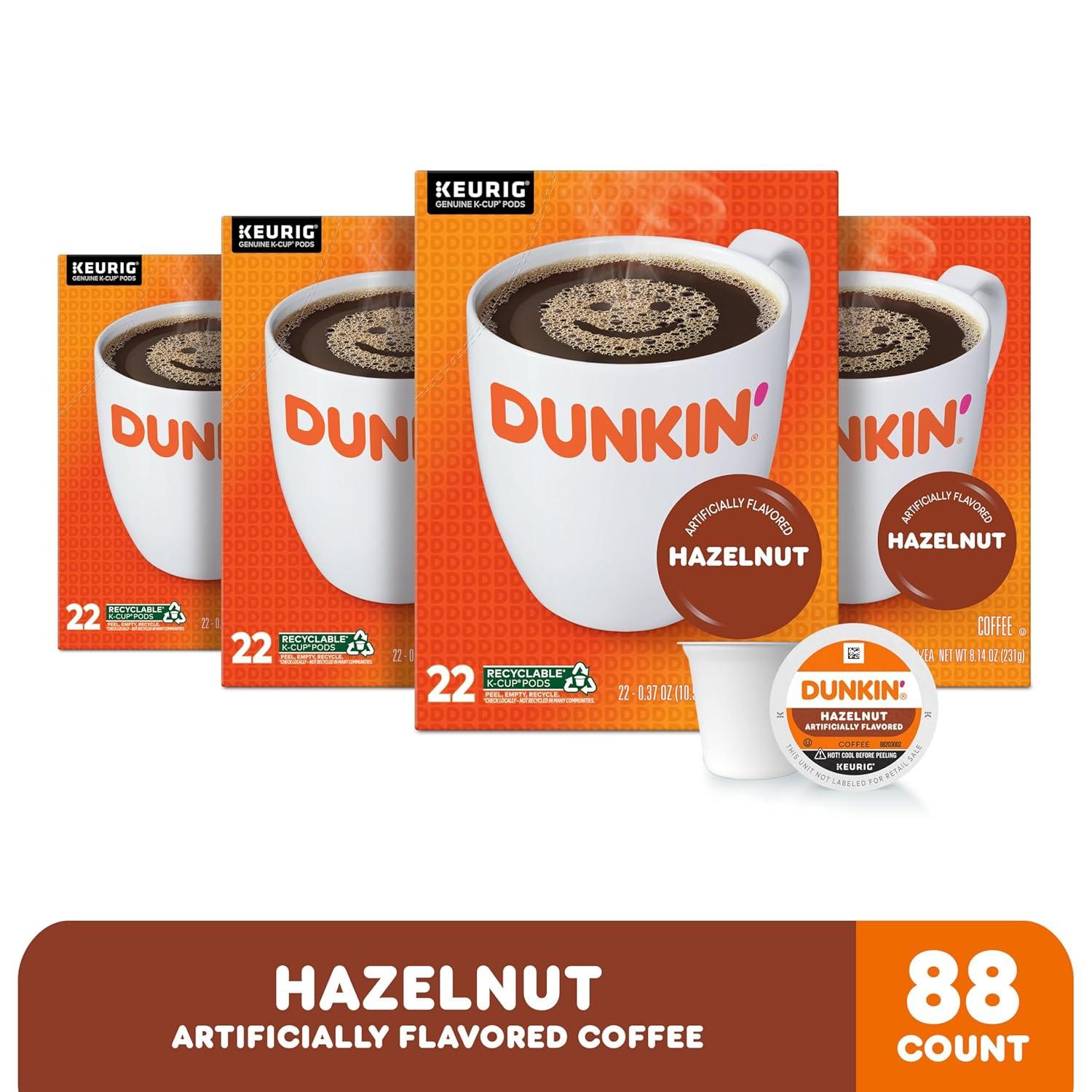 imageDunkin White Chocolate Peppermint Artificially Flavored Coffee KCup Pods 60 CtHazelnut