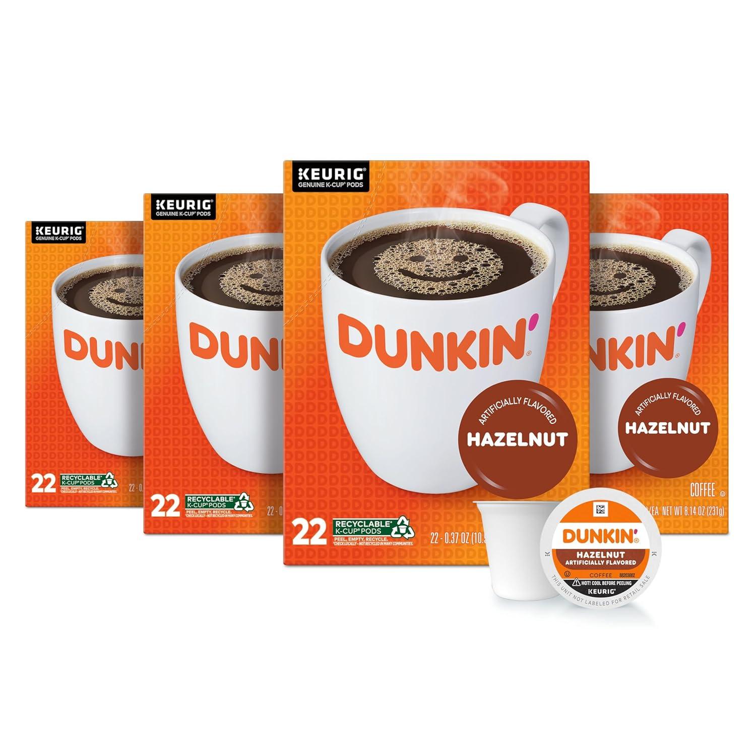 imageDunkin White Chocolate Peppermint Artificially Flavored Coffee KCup Pods 60 CtHazelnut