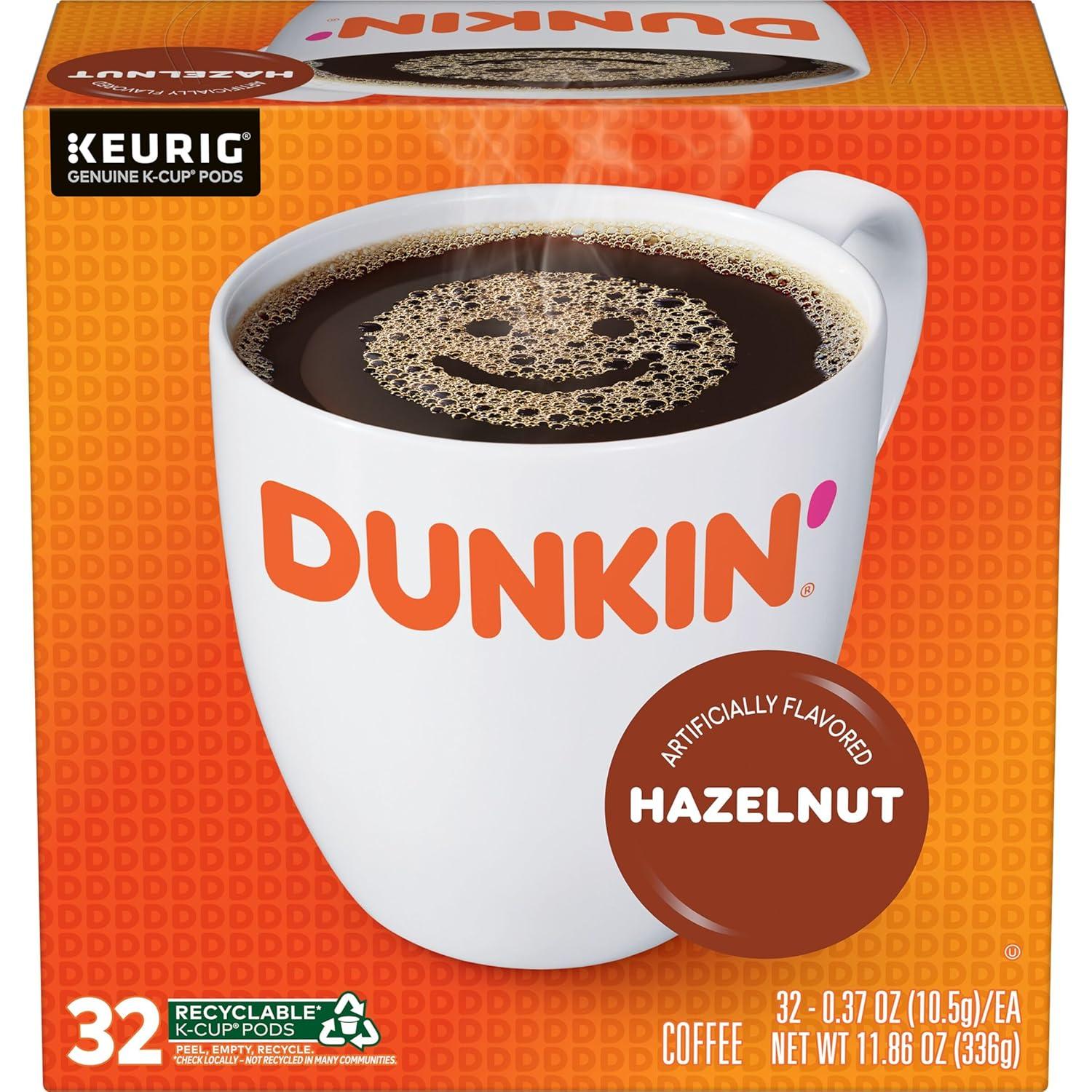 imageDunkin White Chocolate Peppermint Artificially Flavored Coffee KCup Pods 60 CtHazelnut