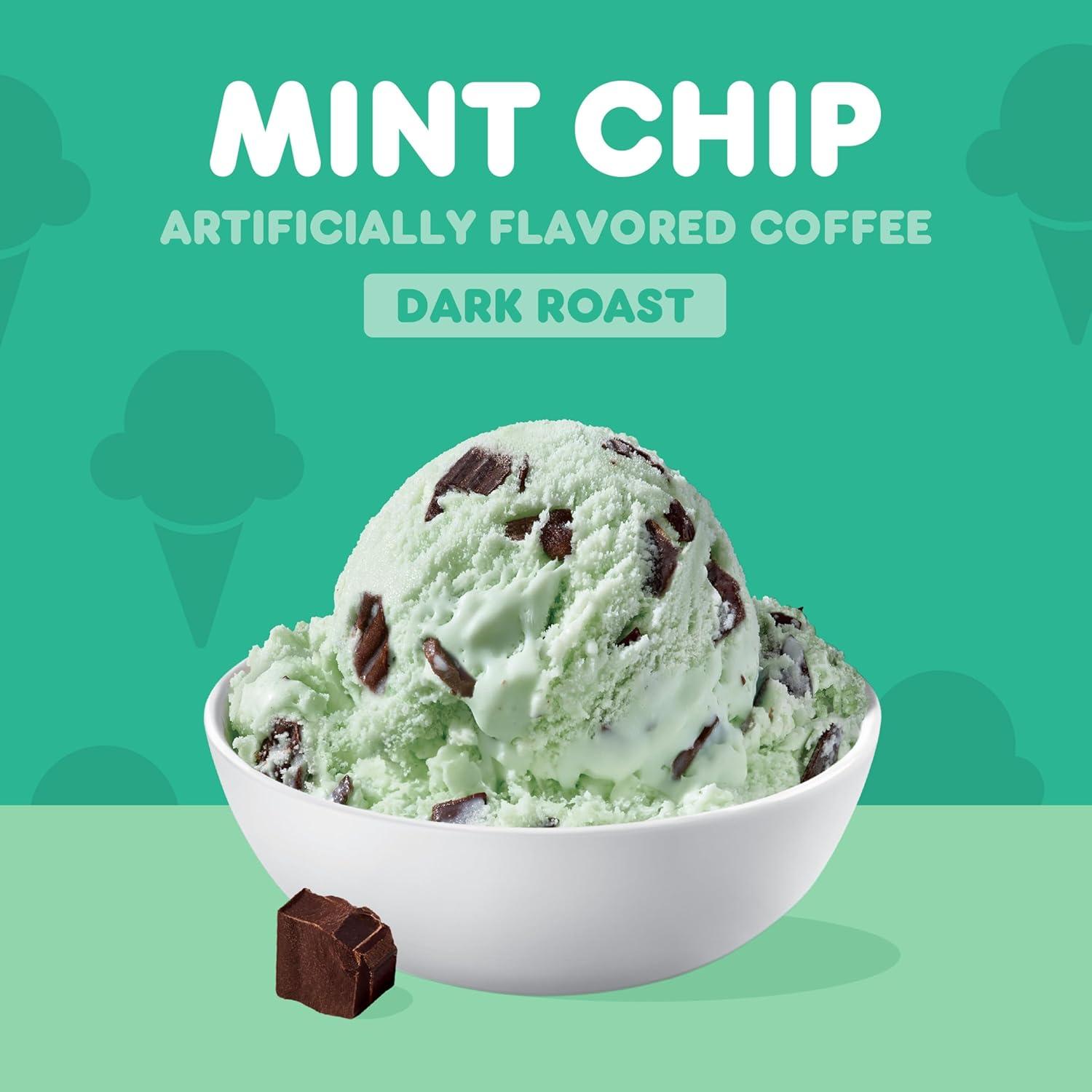 imageDunkin White Chocolate Peppermint Artificially Flavored Coffee KCup Pods 60 CtMint Chip