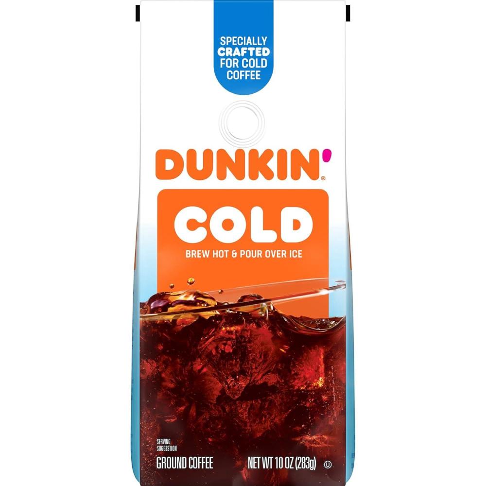 imageDunkin Cold Ground Coffee 10 Ounce Pack of 610 Ounce Pack of 6