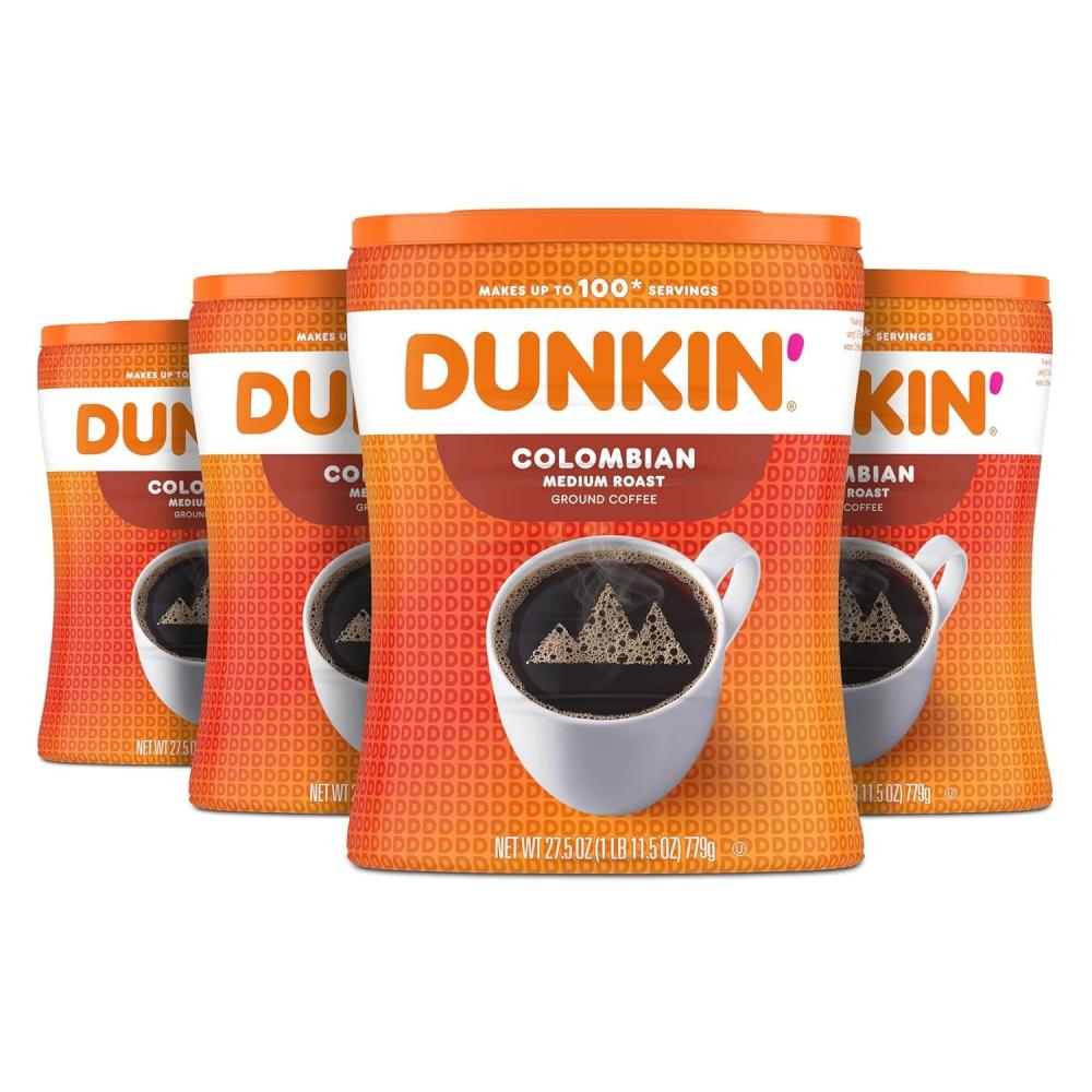 imageDunkin Original Blend Medium Roast Ground Coffee 30 OunceColombian