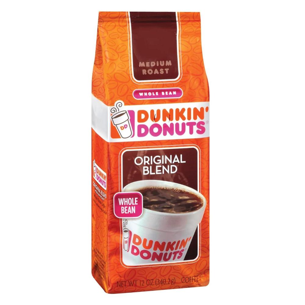 imageDunkin Original Blend Medium Roast Whole Bean Coffee 12 Ounces Pack of 6Original Blend