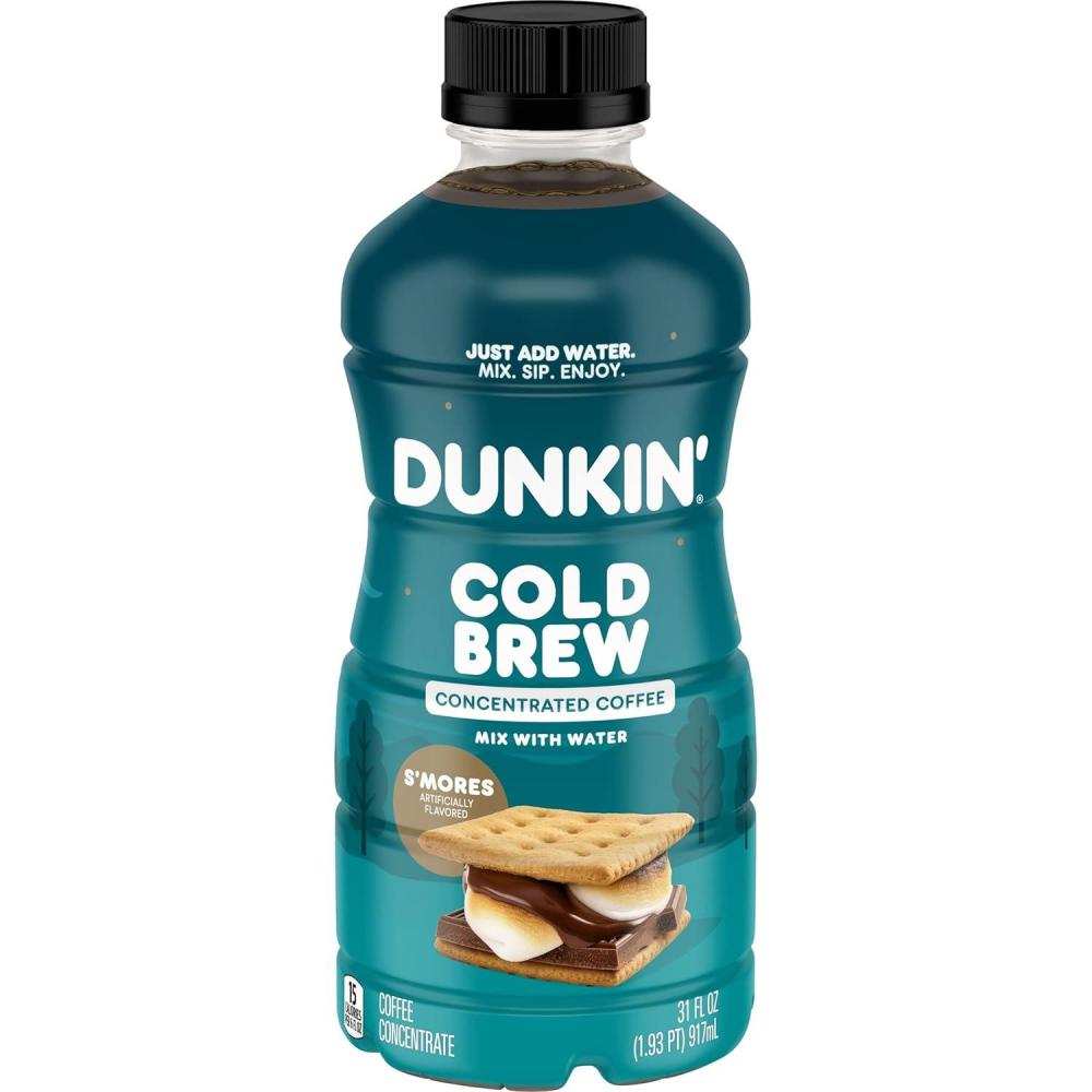 imageDunkin Smores Flavored Cold Brew Concentrate 31 Ounce