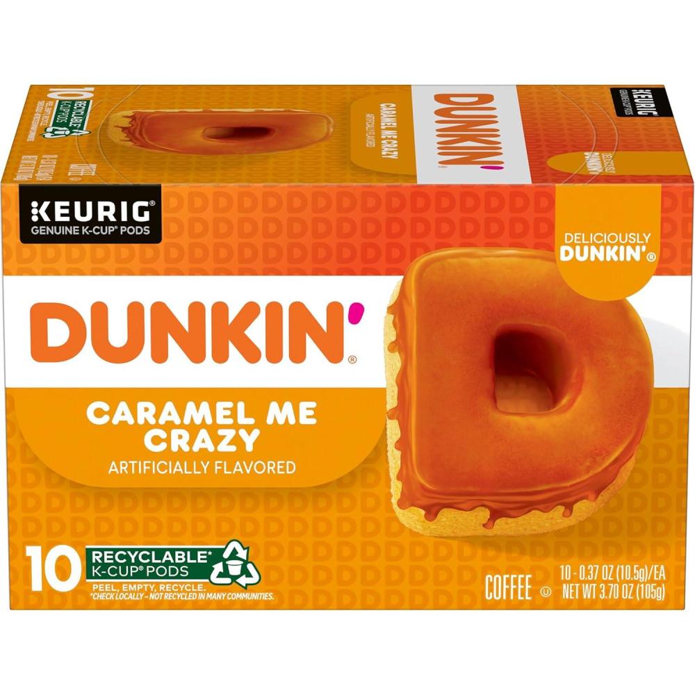 imageDunkin White Chocolate Peppermint Artificially Flavored Coffee KCup Pods 60 CtCaramel Me Crazy