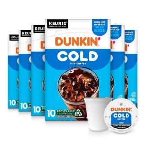 Dunkin’ Cold Coffee, 60 Keurig K-Cup Pods(Cold)
