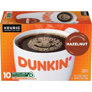 Dunkin’ White Chocolate Peppermint Artificially Flavored Coffee, K-Cup Pods, 60 Ct.(Hazelnut)