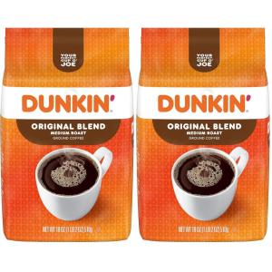 Dunkin’ White Chocolate Peppermint Artificially Flavored Ground Coffee, 11 oz. Bag, 6 Count(18 Ounce (Pack of 2))